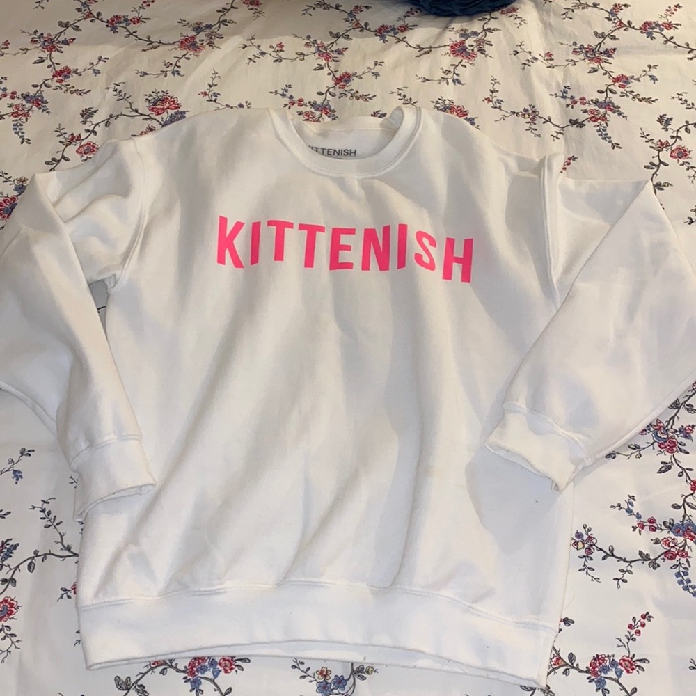 Kittenish crewneck sweatshirt